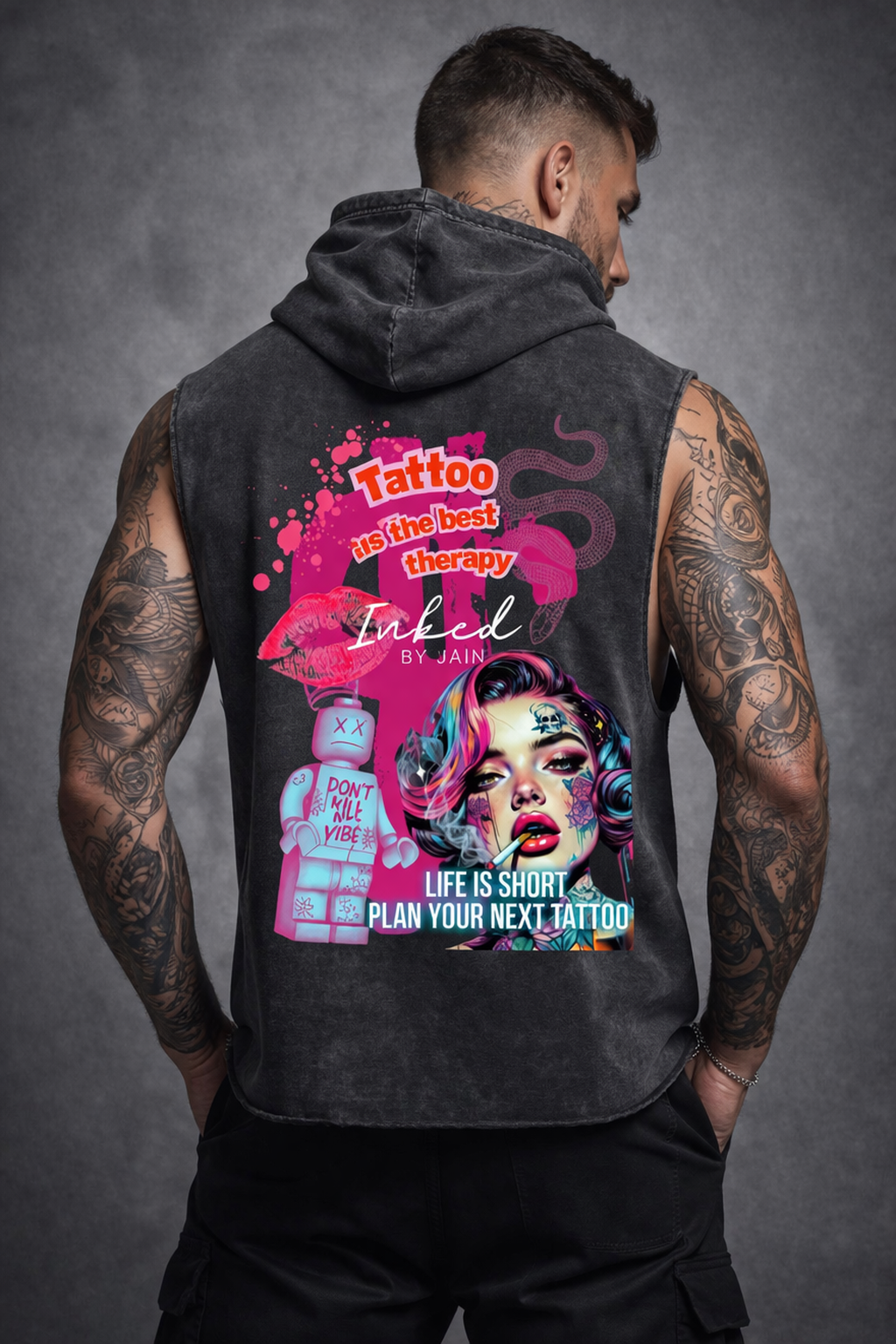 HOODED TANK – INKED BY JAIN